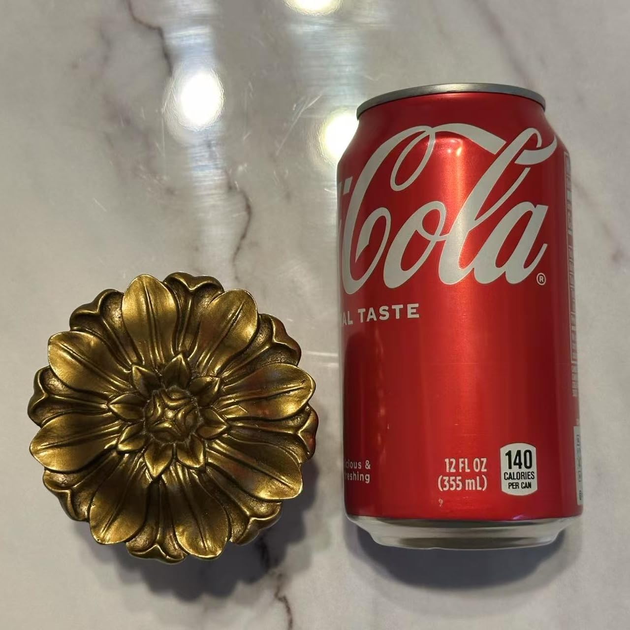 Vintage-Curtain-Holdbacks丨Set of 2 Curtain Tiebacks Wall Mounted with Screws丨Classic Decorative Curtain Holders for Drapes Window Treatment Holdbacks (Gold A-fbm, 3″ Diameter)