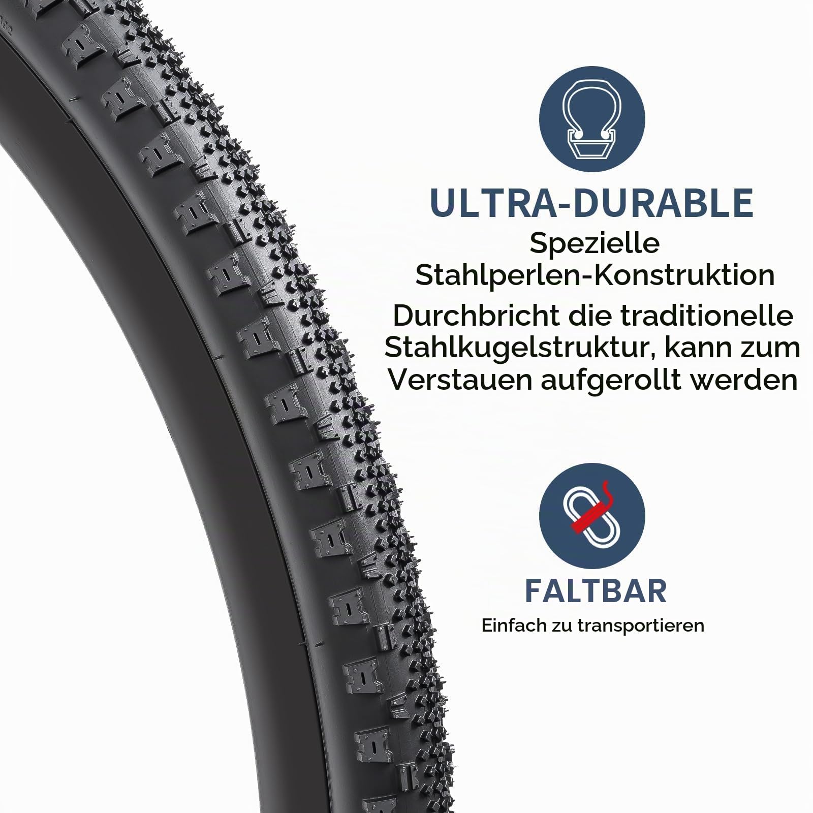 YunSCM 2PCS 28/700C Fahrradreifen 700X45C Mantel 47-622 Kompatibel 700C Stadt/Straße/Gravel 700x45C 28 Zoll Reifen 28x1.75
