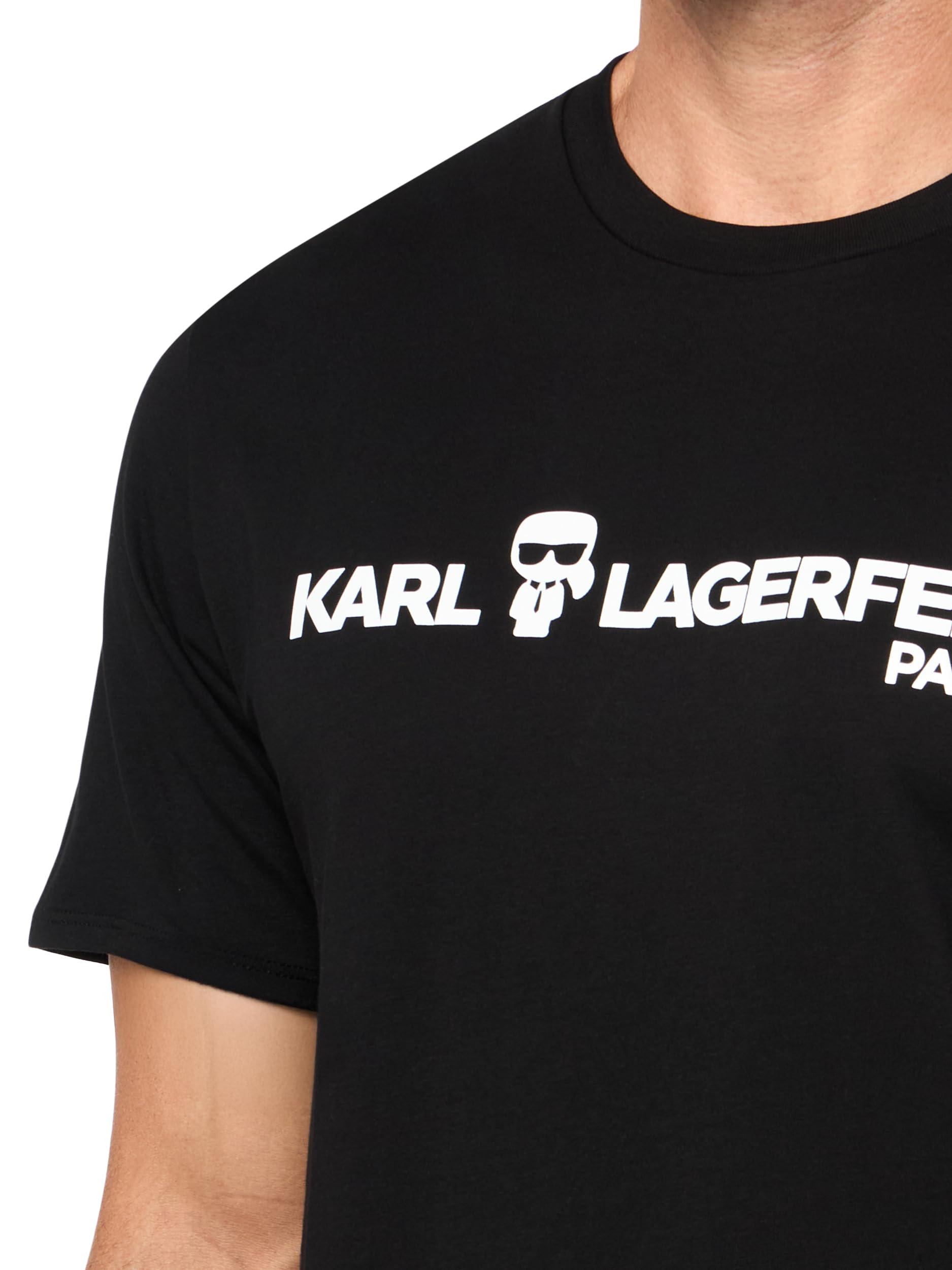 KARL LAGERFELD Cotton Short Sleeve T-Shirt Camiseta de Manga Corta de algodón Hombre (Pack de 1)