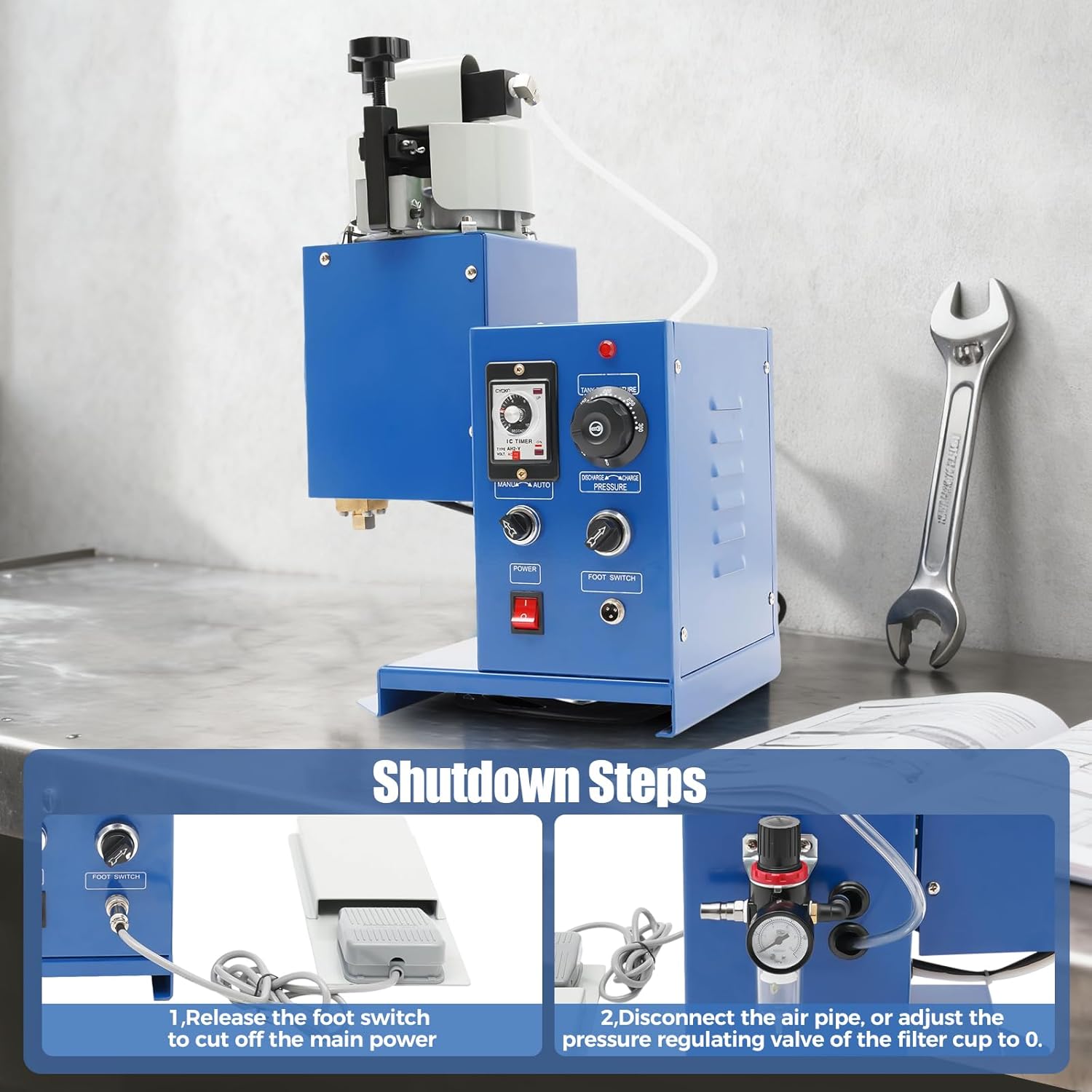 Hot Melt Glue Gun Injecting Machine, Hot Melt Glue Spray Injecting Machine,900W with 6.56FT Power Cord Industrial Commercial Adhesive Injecting Dispenser Equipment, 10,000 CPS