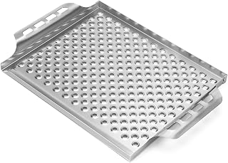 Onlyfire Stainless Steel Grill Pan with Perforated Holes for Grilling