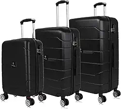 Conjunto de malas de viagem PMG Tokio preta Swiss Move