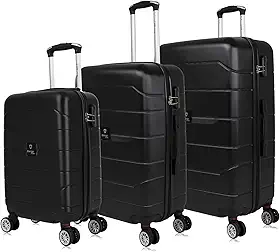 Conjunto de malas de viagem PMG Tokio preta Swiss Move