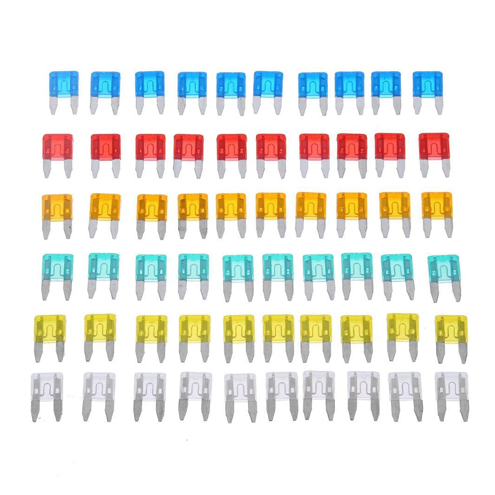 Mini fusible lame voiture et camion en lot mixte de 60 pièces pour circuit électrique