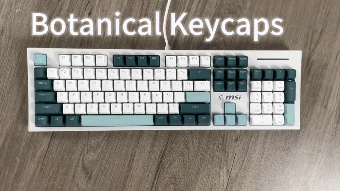 Juego De Teclas Keycaps PBT Double Shot 108 Teclas - Perfil OEM, Teñidas, Transparentes Para Retroiluminación, Compatible Con Teclados Mecánicos MX