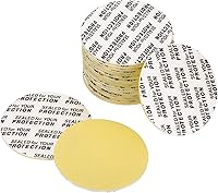 PATIKIL 100 Pack 32mm Foam Lid Liners - 1.25" PS Pressure Sensitive Seals with Dustproof Back for Jars & Bottles