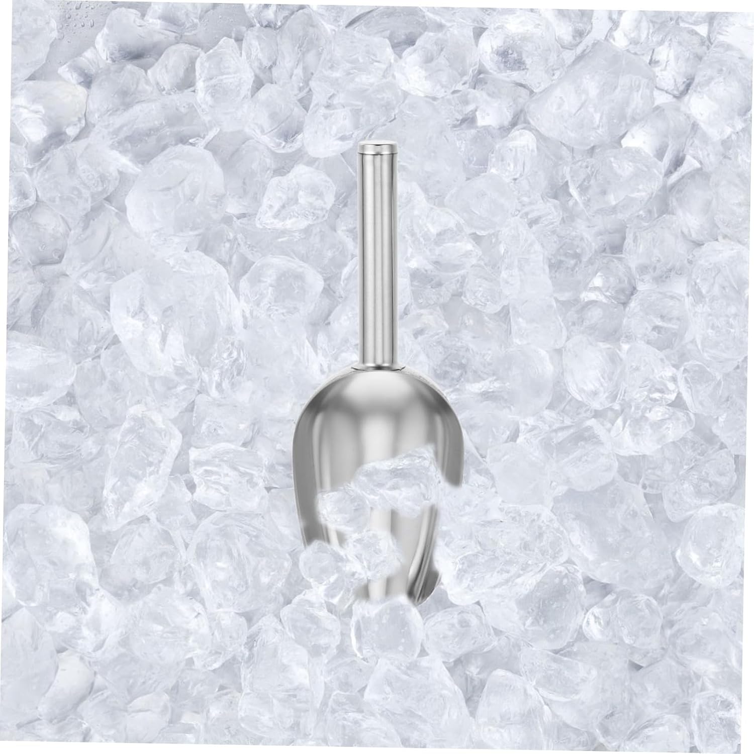 Stainless Steel Ice Tongs and Scoop Set, Silver Multi-Purpose Kitchen Tool