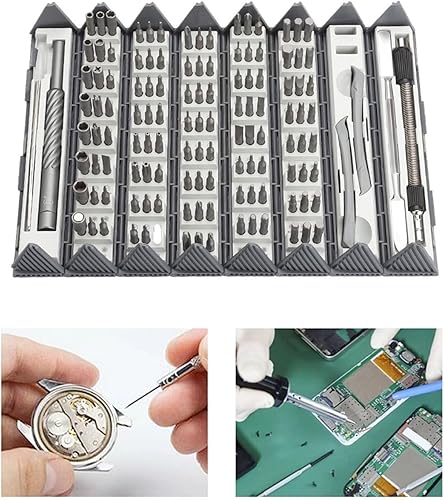 Miniatura 2 de Juego de destornilladores universales 128 en 1 con 120 bits Kits de herramientas de reparación magnética para teléfono móvil, computadora portátil,