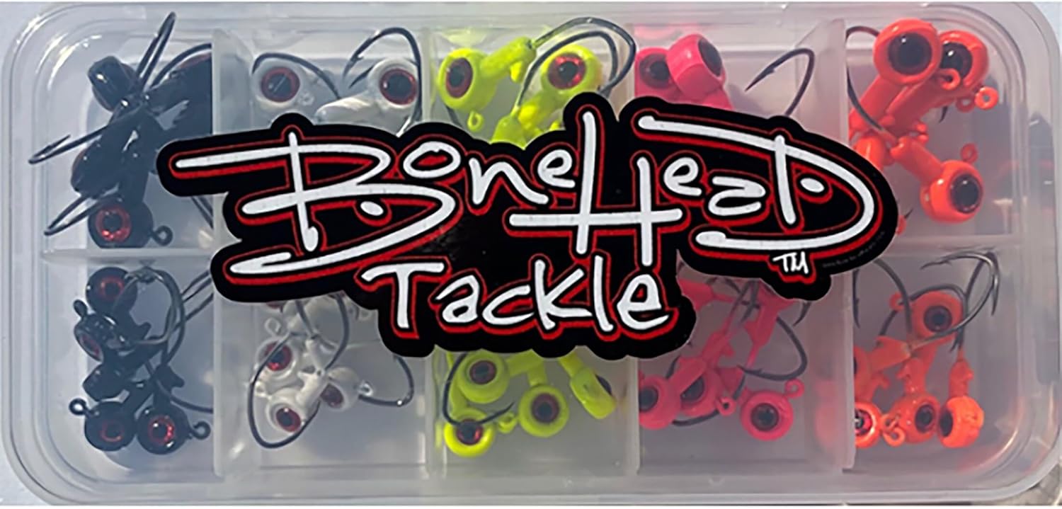 BONEHEAD TACKLE Term Tackle Pack/BX JIGHEAD AST SZ/CLRS / 52 PIECE