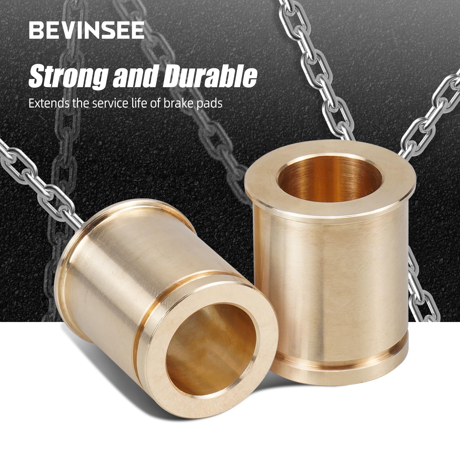 Amazon.com: Bevinsee Brass Brake Caliper Guide Bushing Kit 