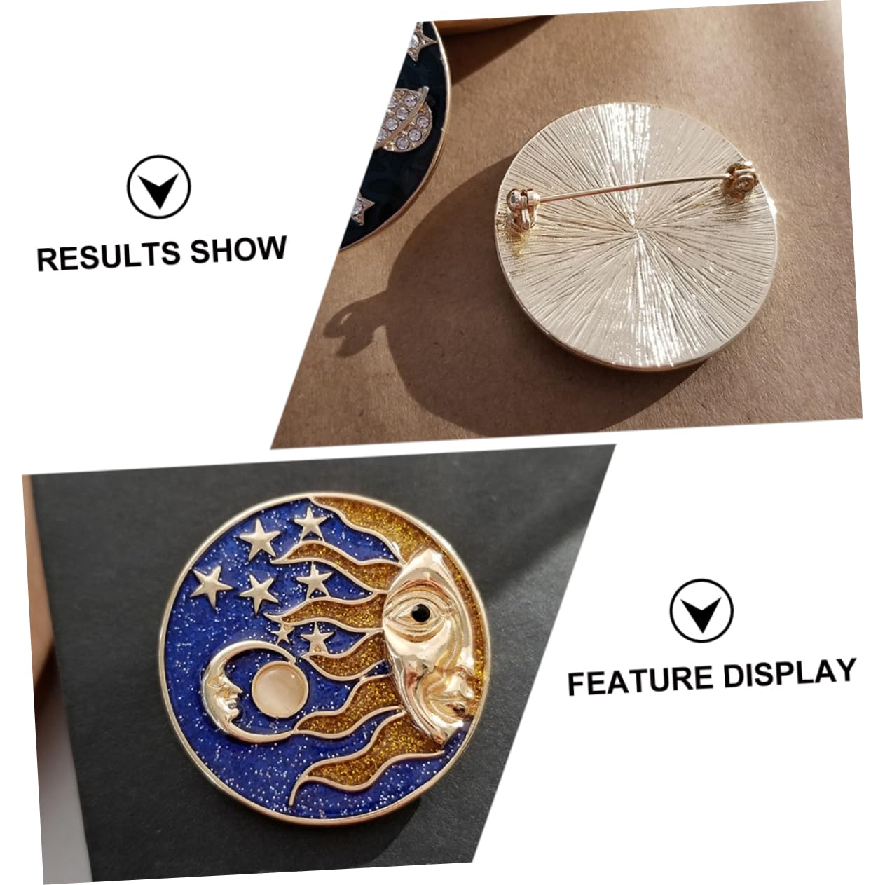 GALPADA 15piezas Broche Decorativo Para Ropa Accesorio De Moda Diseño De Galaxia Broche De Sol y Estrellas Para Celebraciones y Uso Diario