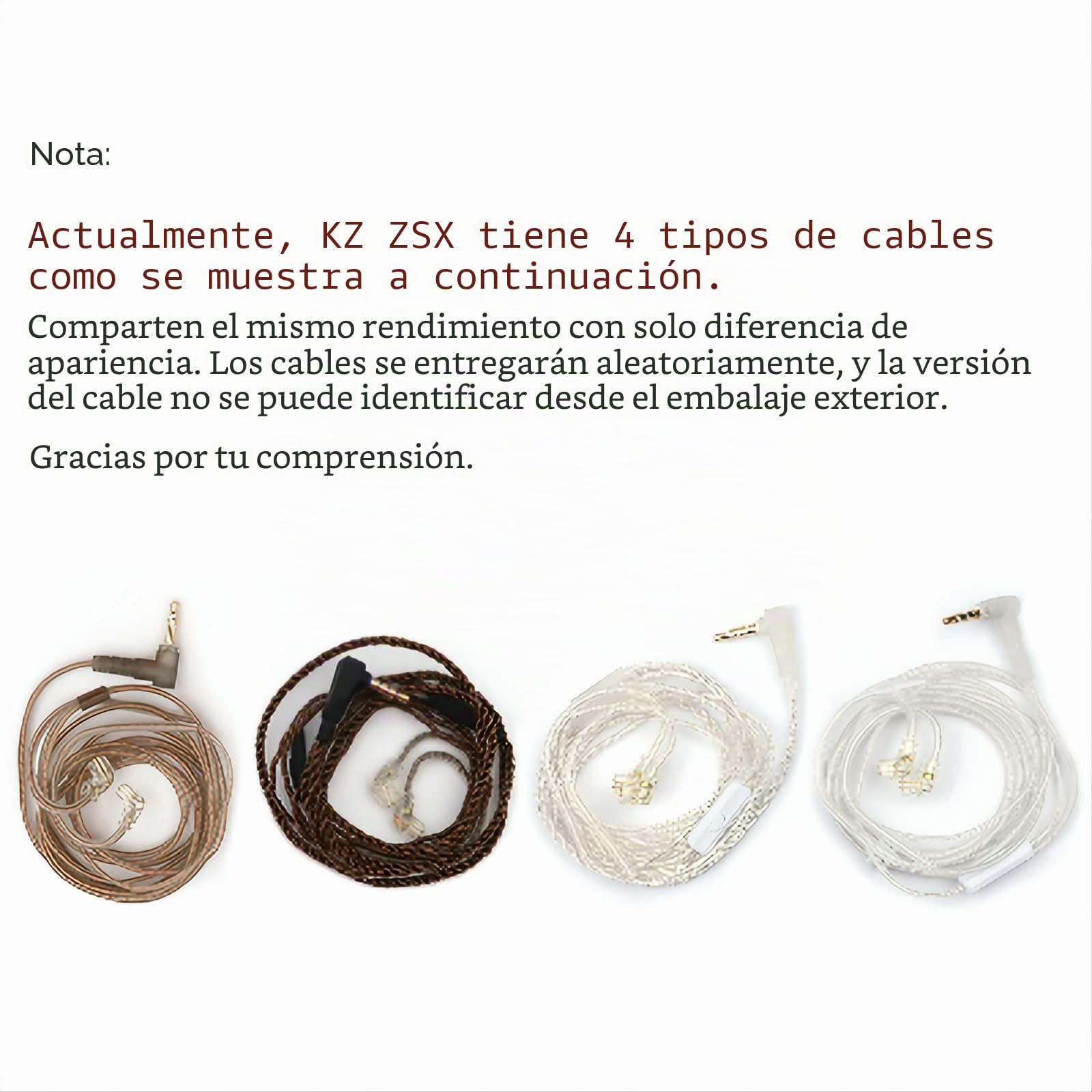 KZ ZSX 5BA + 1DD 6 Driver Híbrido en la Oreja los Auriculares de Alta fidelidad con Placa Frontal de aleación de Zinc, Cable Desmontable de 0,75 mm y 2 Pines