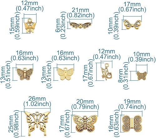 Vista 127 de Dijes de bisel de espalda abierta de estilo surtido, colgantes de marco hueco de metal, dijes de flores prensadas para hacer joyas de resina UV DIY