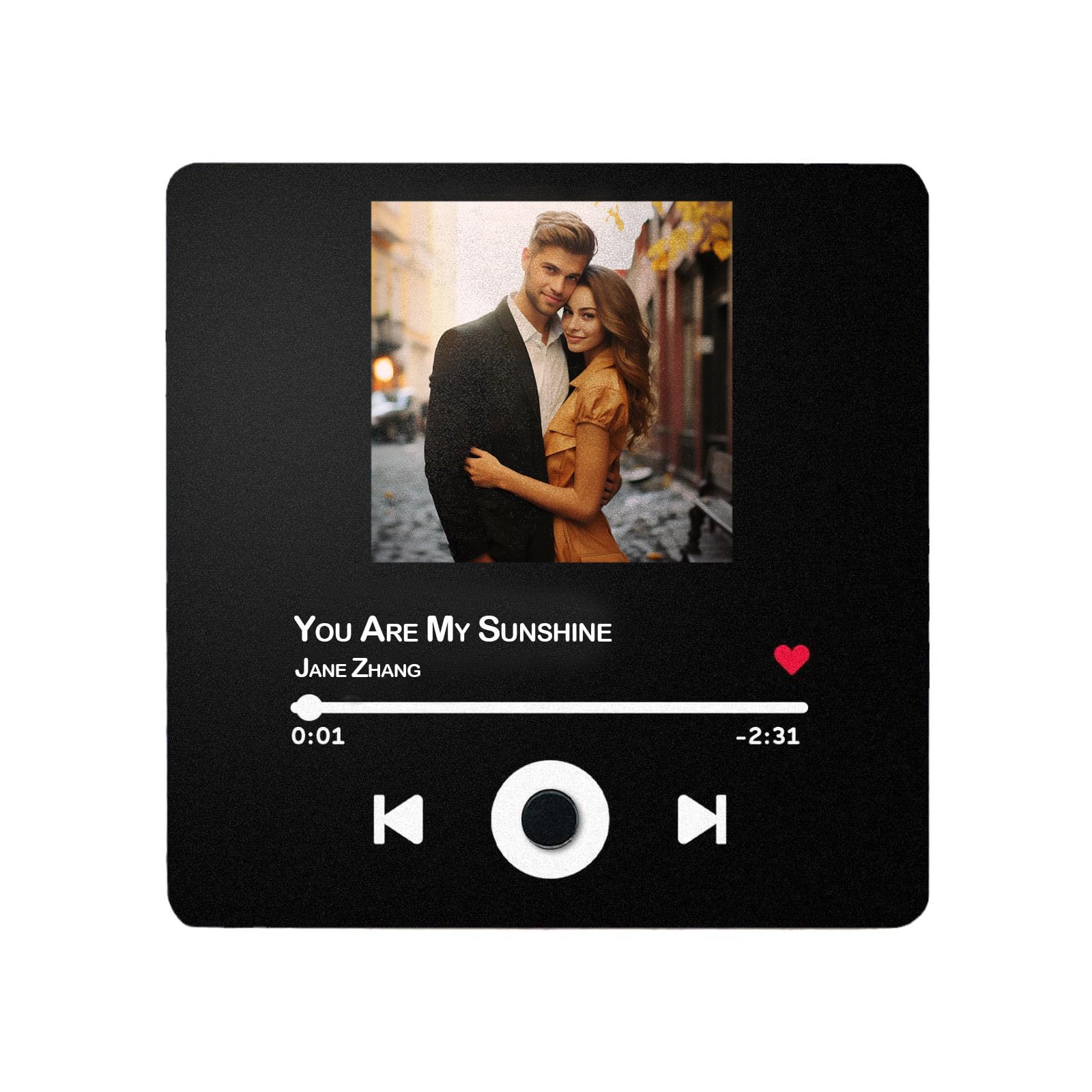 Aoseiens #01 Custom Personalized Album Fridge Magnet Spotify Song Refrigerator Magnet Photo Colorful Album Music Wall Photo Sticker That Can Be Played For Music Lovers (#01)