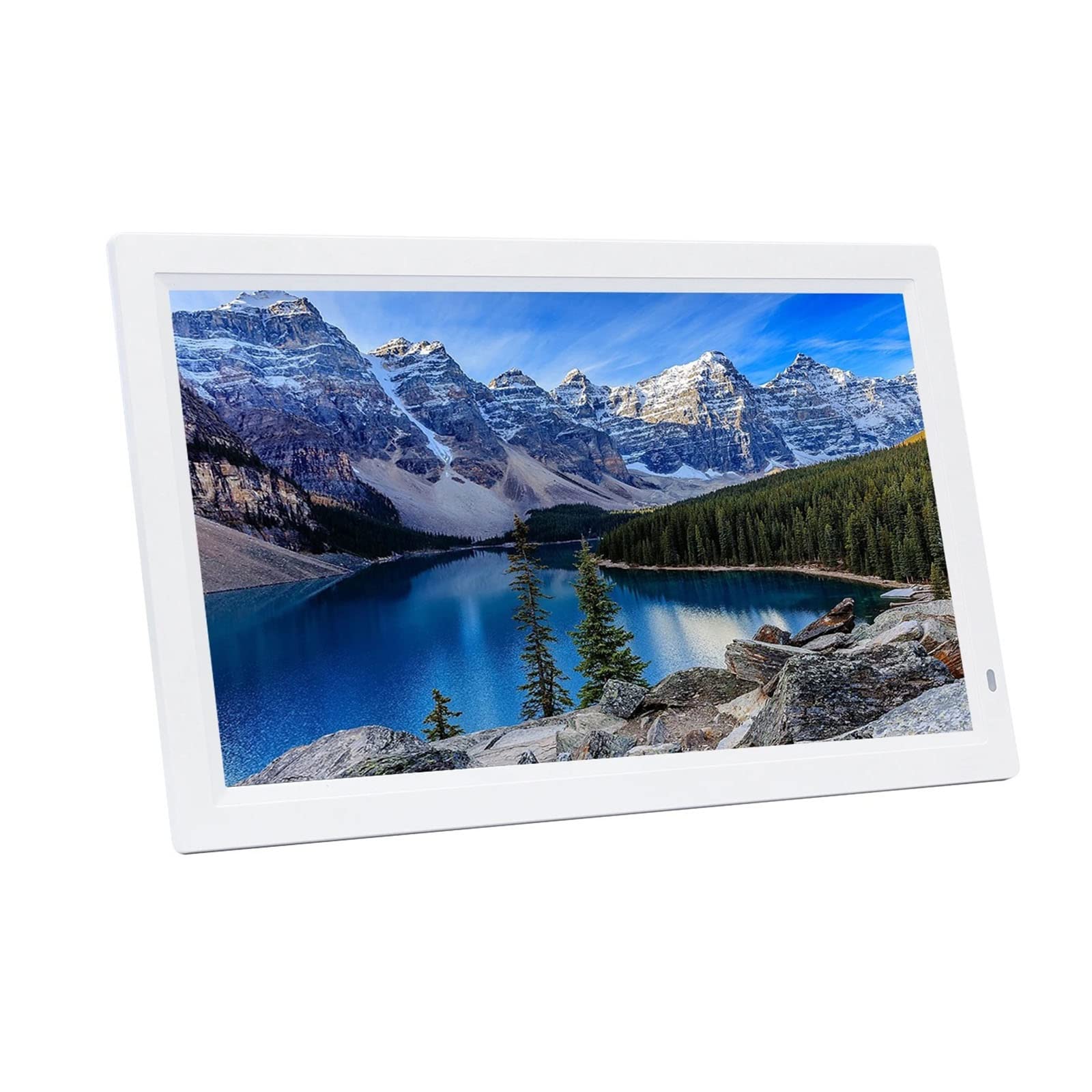 32 Inch IPS Digital Photo Frame Electronic Photo Album Advertising Player Supports 1080p HDMI (Color : Wit)