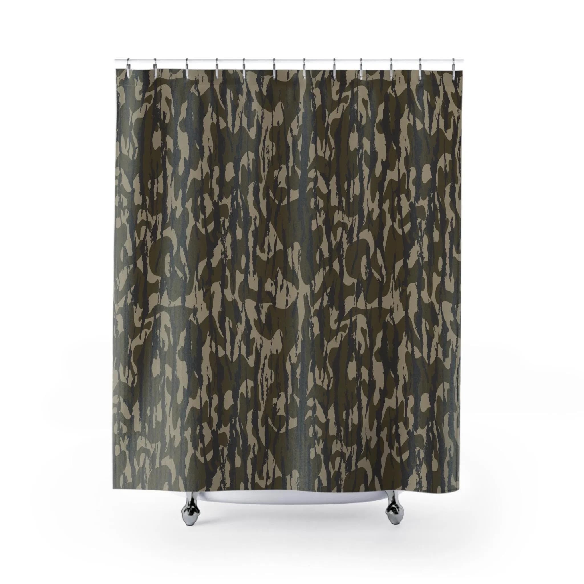 AZEJEB Camo Shower Curtain, Modern Bathroom Decor, Unique Gift for Nature Lovers, Rustic Shower Curtain, Home Essentials, Bathroom 90x190cm/35x75in(