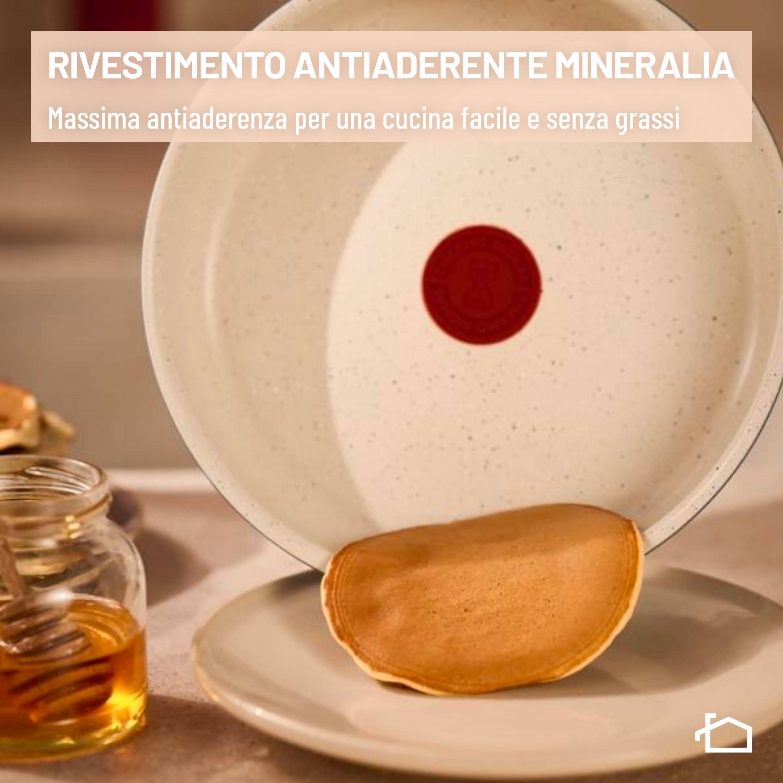 Lagostina Ingenio Pastel, Set di Padelle Antiaderenti 11 Pezzi con Manico Rimovibile, Compatibili con Induzione e Forno, Design Salvaspazio, Colore Salvia