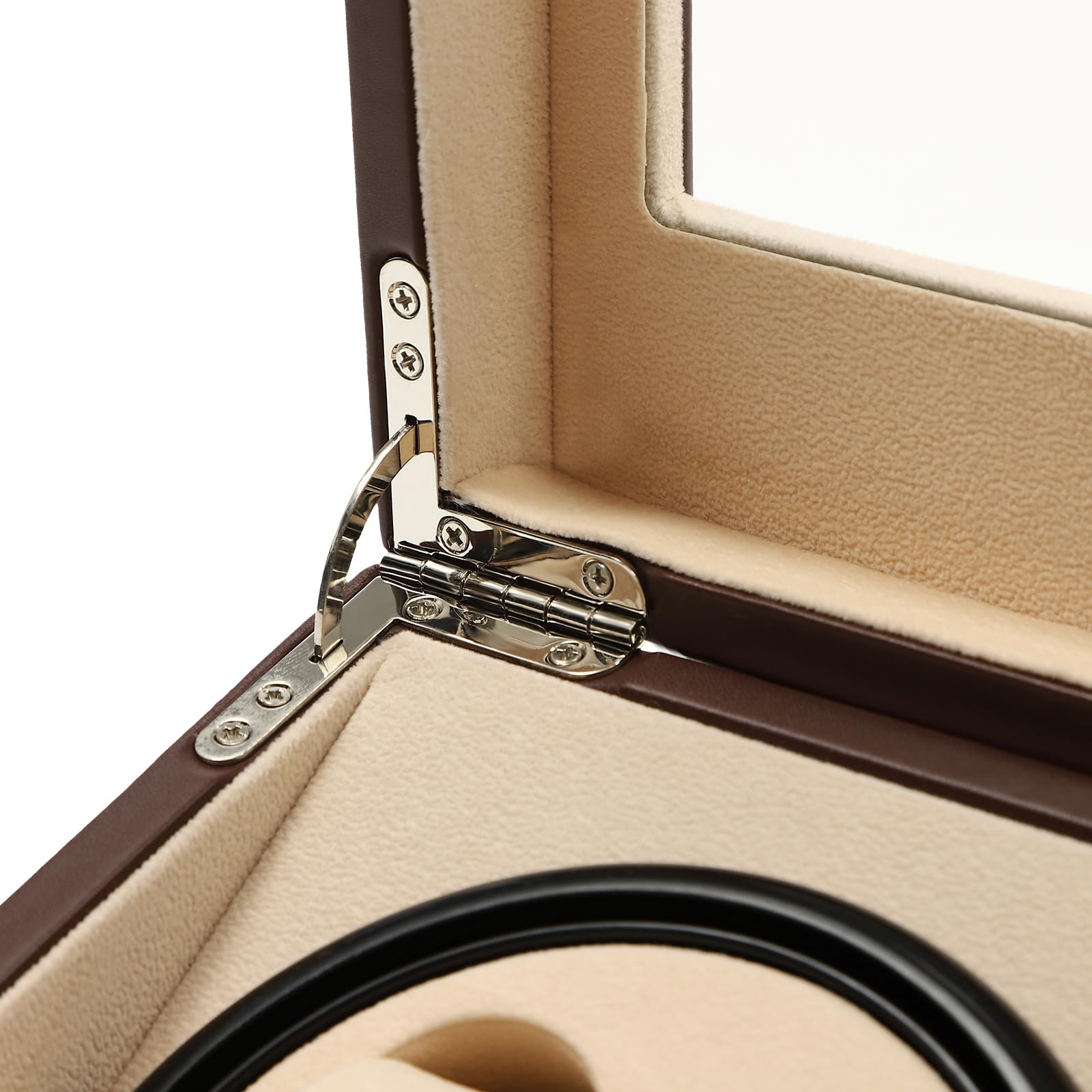 Remonoir Orologi Rotate Watch Winders Scatola Gioielli Stoccaggio Pelle PU Cassa Motore Silenzioso Esposizione Scatola Scatola Scatola Orologio Automatico Slot Uomo Valigetta Porta Custodia