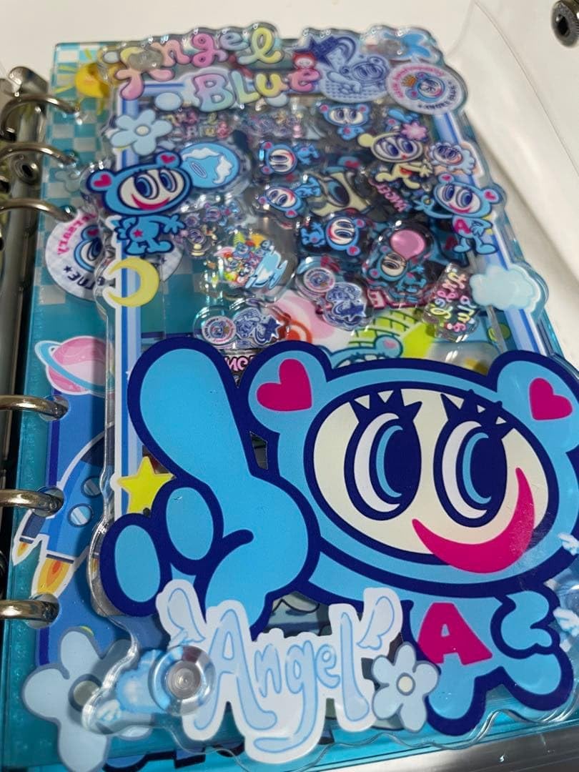 Amazon.co.jp: エンジェルブルーA6シャカシャカノートシール帳 カバー