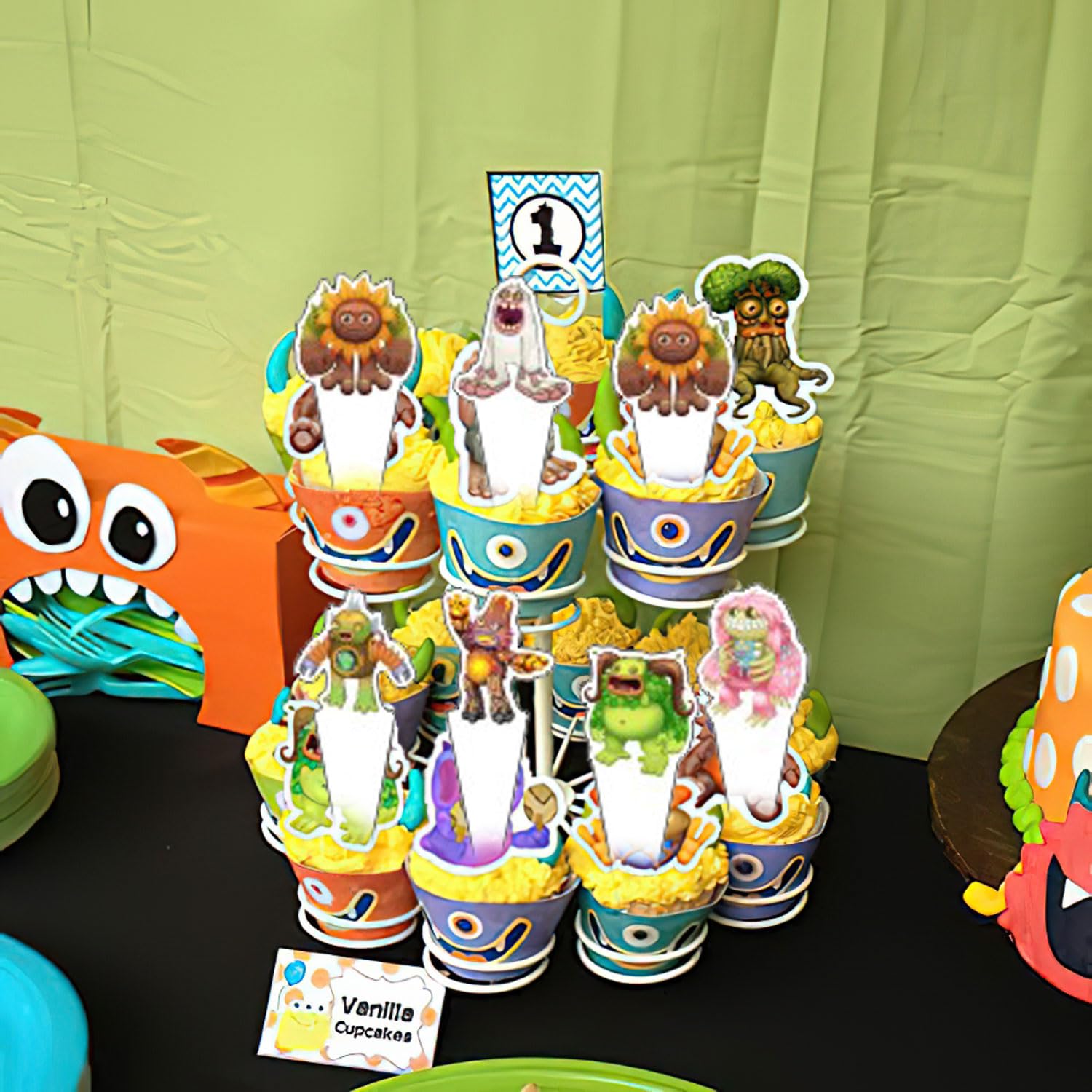 Amazon.com: karg Singing Monsters Birthday Decorations,Singing Monsters  Party Supplies Include Happy Birthday Banner, Cake Topper and Cupcake  Toppers, Balloons for Kids Party Decor : Home & Kitchen