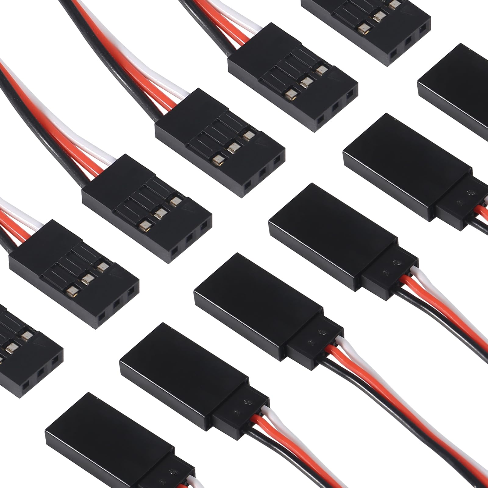 Lot de 10 câbles d'extension pour projecteurs LED étanches IP67 1 m/3,3 Lot de 10 câbles d'extension pour projecteurs LED étanches IP67 1 m/3,3
