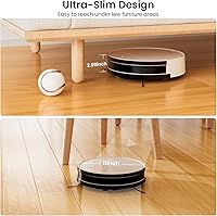 Vista 5 de OKP Robot Aspirador K5B, Super Delgado, Succión Potente, Horarios de Limpieza, Autocargable, Aspiradoras Robóticas con Control Wi-Fi/App/Alexa