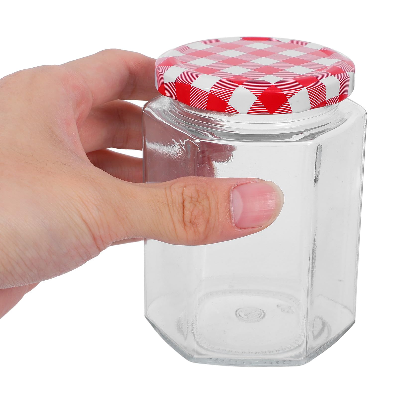 6 Stück Teiliges Kleine Glasgläser mit Luftdichtem Deckel Einmachgläser aus Klarem für Marmelade Einlegen Honig Gewürze und Lebensmittelaufbewahrung