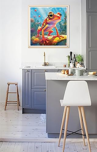 Miniatura 2 de Diymood Pintura por números para adultos de rana, pintura al óleo para mascotas, kits de pintura acrílica por números para niños y adultos