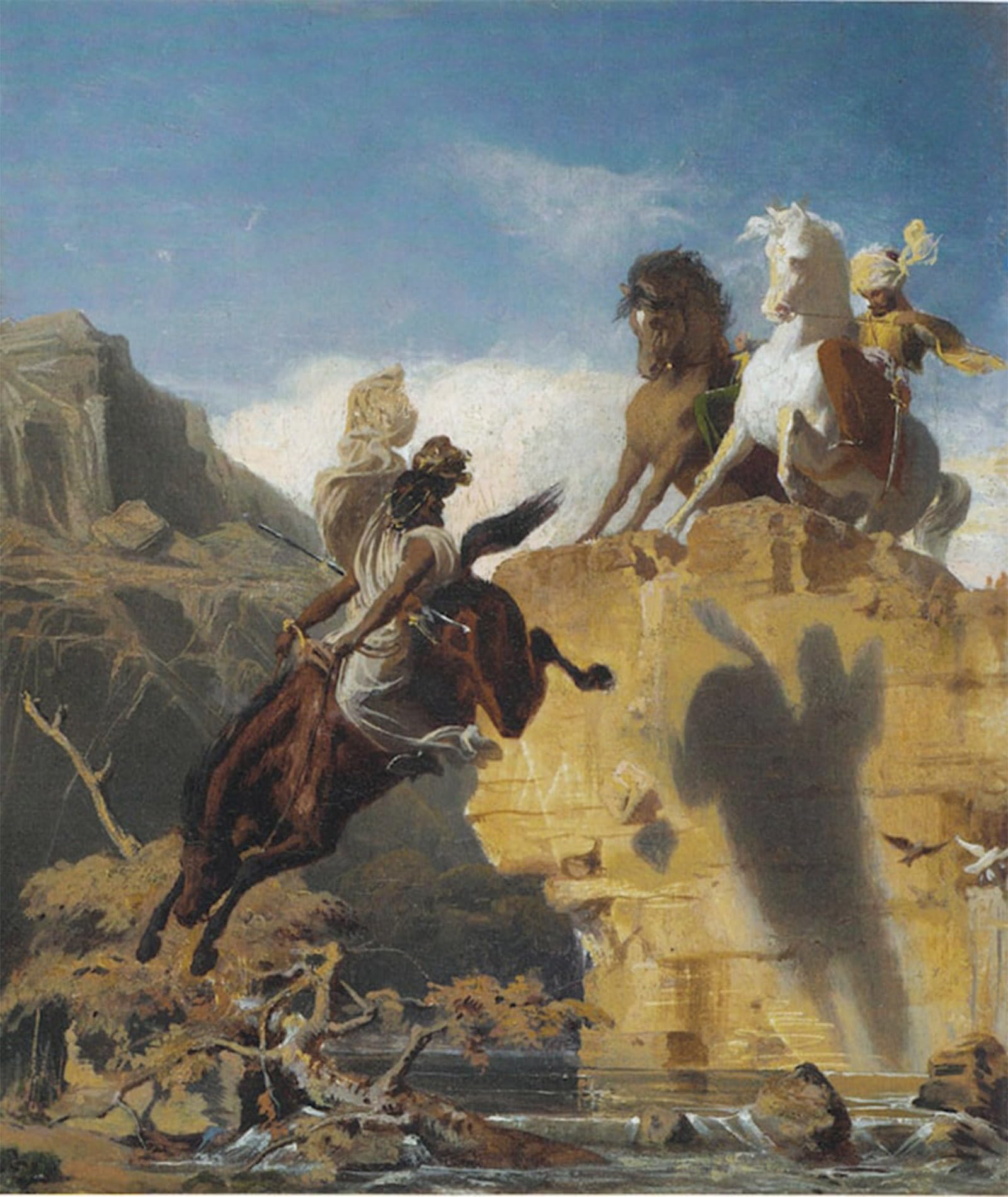 Cuadro decorativo Cavalieri Turchi E Arabi de Charles Gleyre en formato 60x90cm 5
