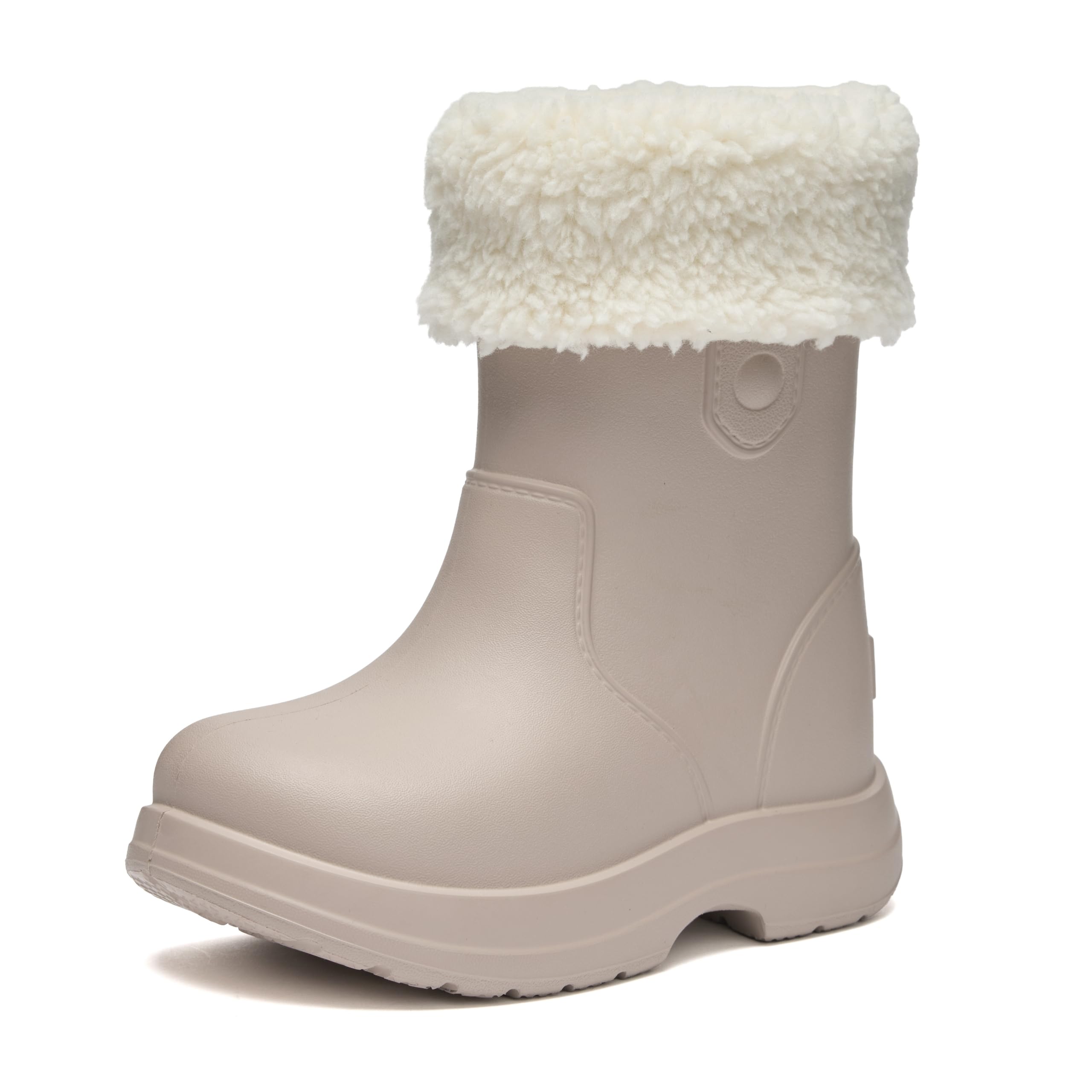 Ladeheid x Camminare Kinder Gummistiefel aus leichtem EVA warm gefüttert wasserdicht und sicher geführt durch rutschfeste Sohle ideal für kalte Tage und Schnee LA-CA-19