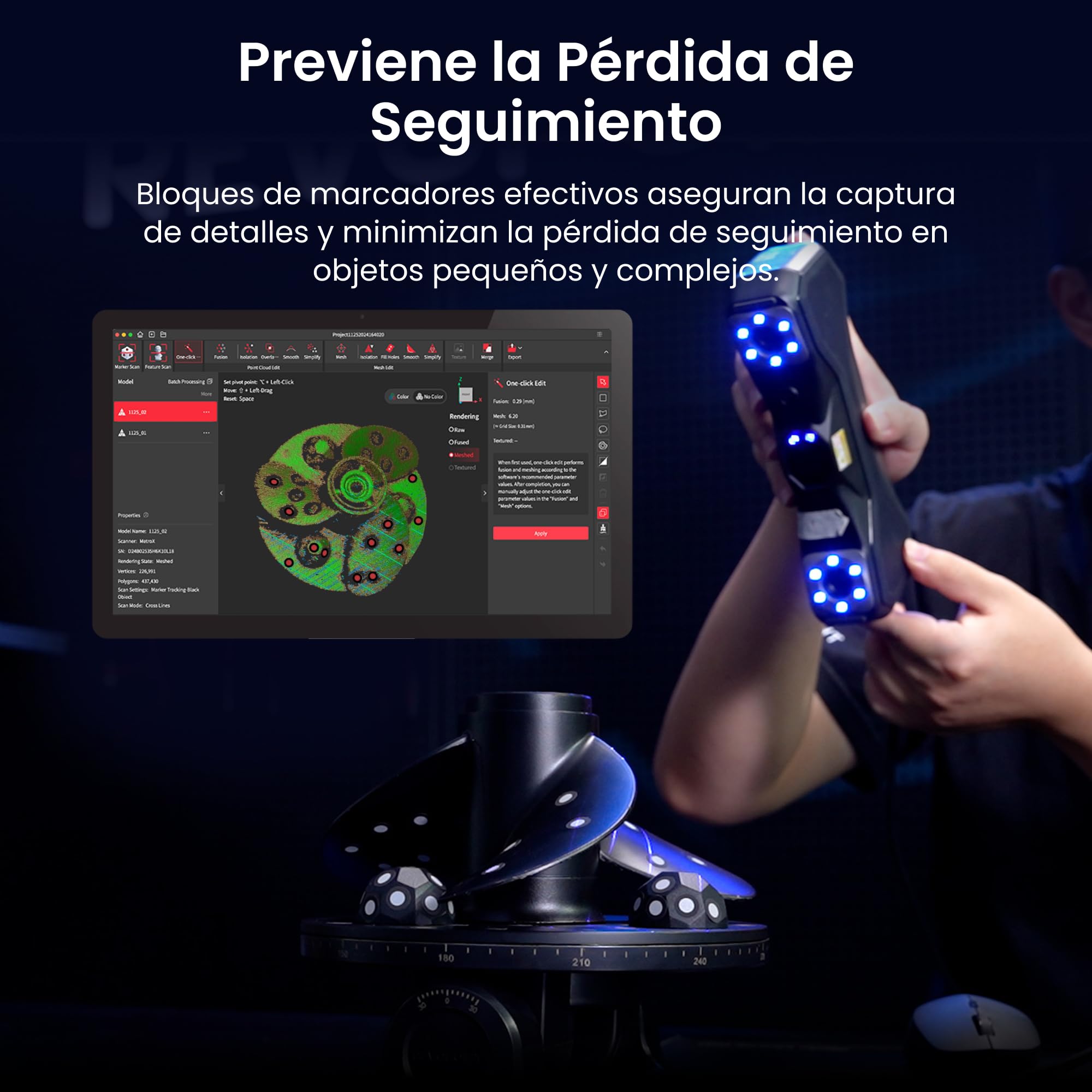 Revopoint Kit de Marcadores de Cúpula Magnéticos 3D de 6 Piezas para Escaneo 3D, Marcadorespara Escáneres 3D, Puntos de Seguimiento 3D para Evitar la Pérdida de Seguimiento y Mejorar la Precisión