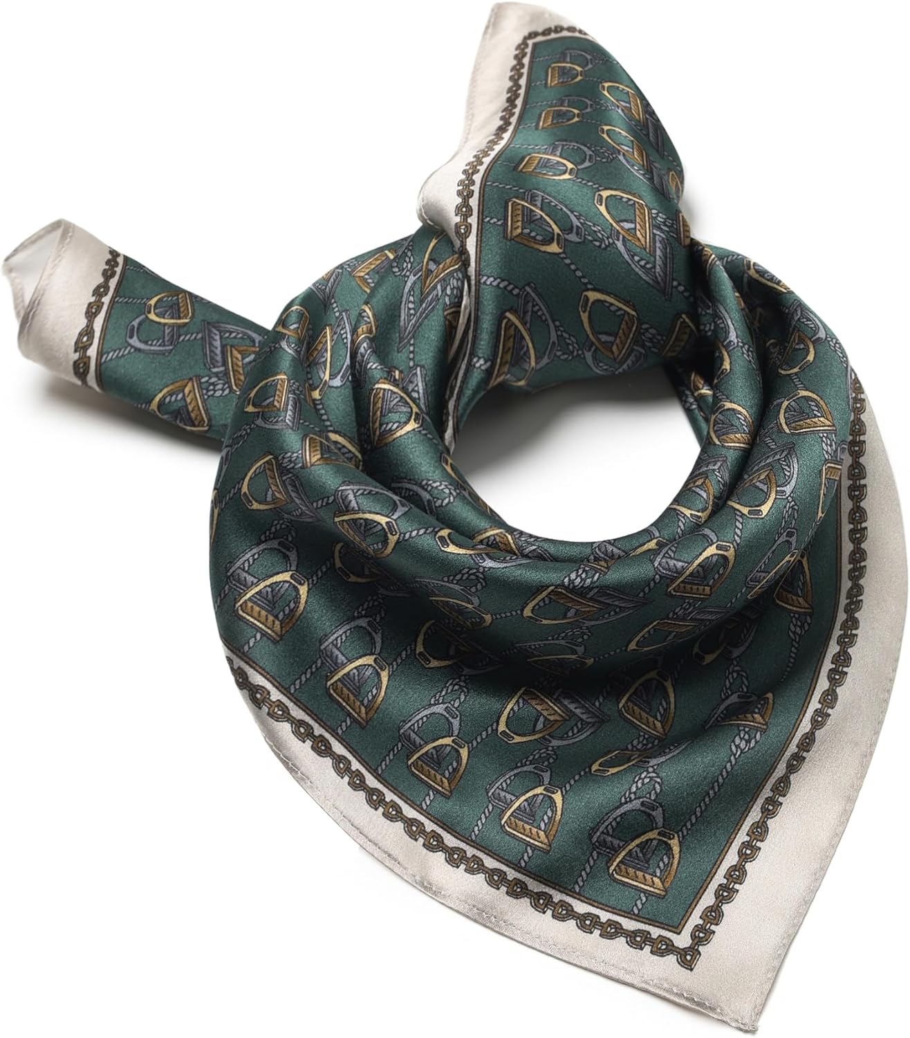 100% Mulberry Silk Scarf 21 "x 21" Square - Neck Scarf - Women Men Small Square Pocket Scarf - With Gift Packed - Image 2