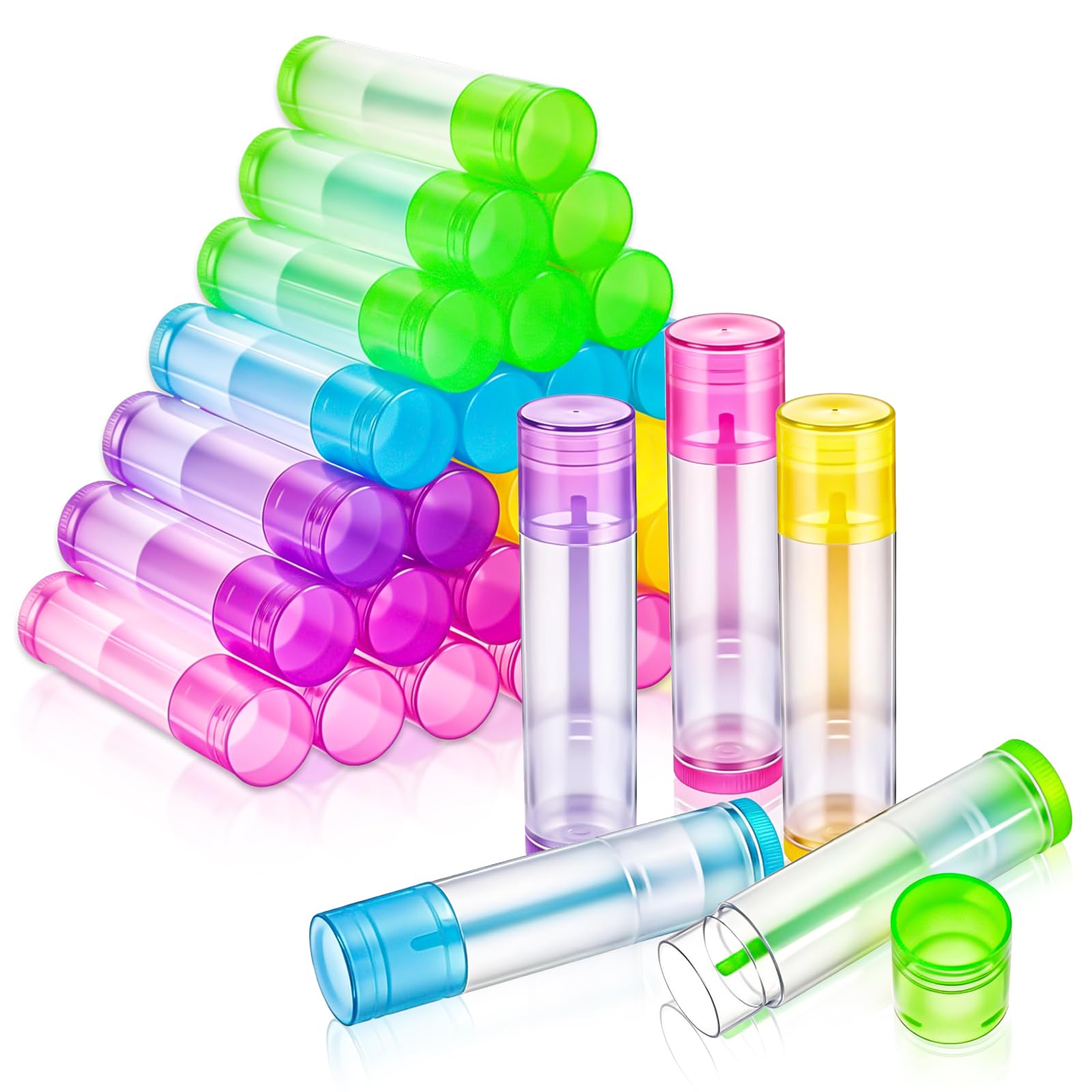 50 Leere Lippenbalsam-Behälter Transparent, BPA-frei, Je 5 G – Mit Drehverschluss Für DIY Lippenpflege & Geschenke