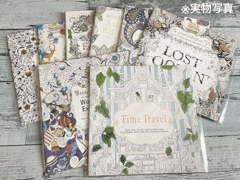 大人のためのぬり絵ブック　8冊セット　注)一部すでに塗っちゃってます 大人のためのぬり絵ブック 8冊セット 注)一部すでに塗っちゃっ