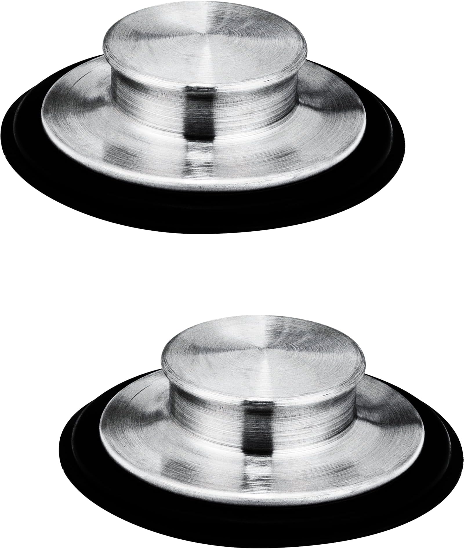 2PCS Kitchen Sink Stopper Stainless Steel, Large Wide Rim 3.35