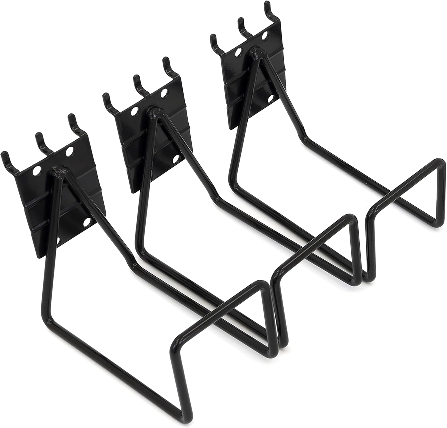 VICTORY DISPLAY & STORE FIXTURE MFG Heavy-Duty Garden-Hose Garage Utility Hook fits Both Slatwall and Pegboard, Pack of Three or Five (Quantity 3) (3)