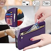 Vista 93 de Havaya Funda para iPhone 13 Pro Max y iPhone 12 Pro Max, cartera compatible con magsaf 2 en 1, desmontable magnética con tarjetero y ranura trasera