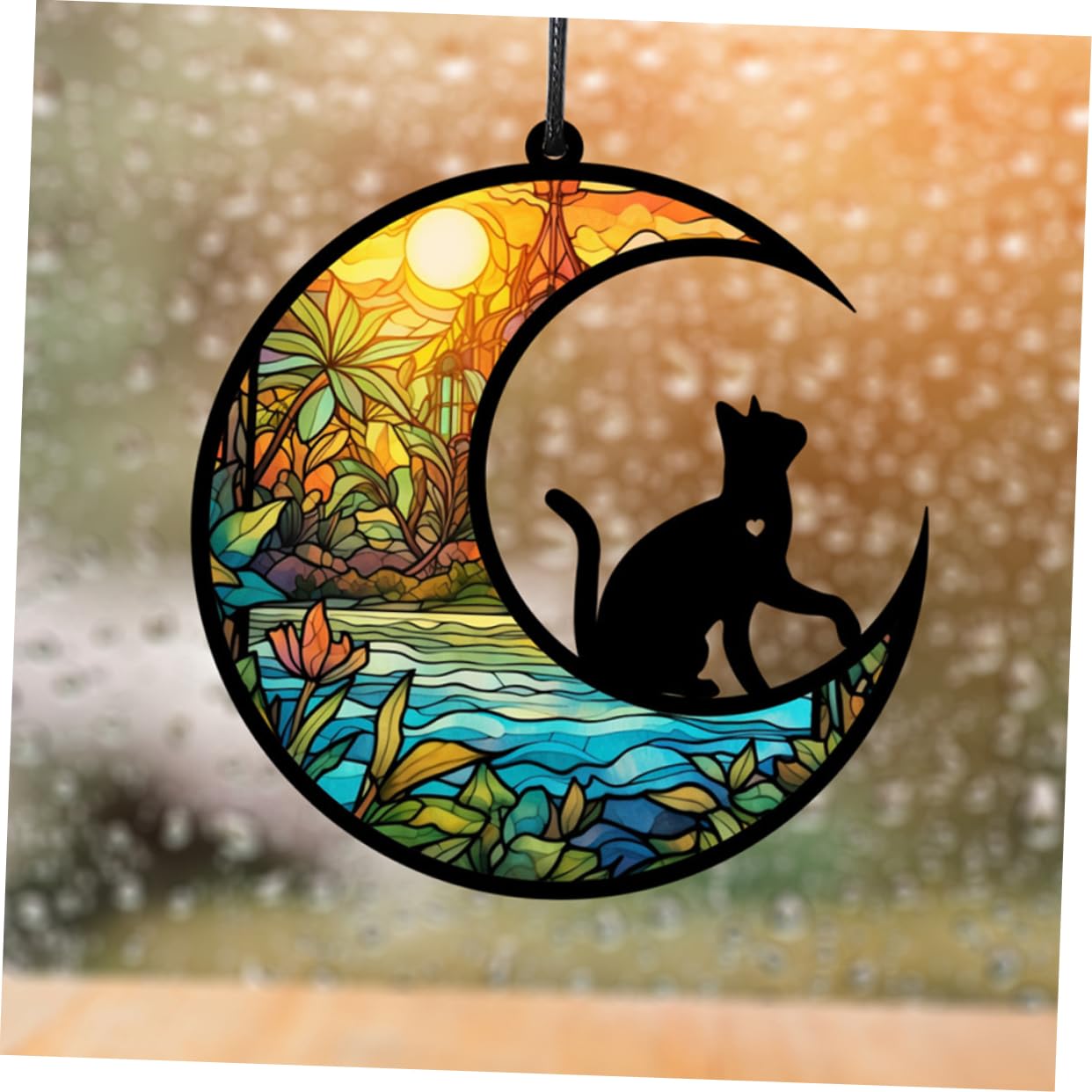 絵画 。壁掛け絵【かわいい猫たちが月亮船に乗って世界を旅する】 楽天市場】千 春（ちはる） 三日月夜のねこ 42×34cm 猫 ねこ