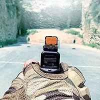 Vista 7 de Mini Folding Red Dot Sight Compact Flip Up Reflex Sight for Glock MOS, 3 MOA RMR Red Dot Gun Sight Scope with Heightened Base for Pistol Handgun and