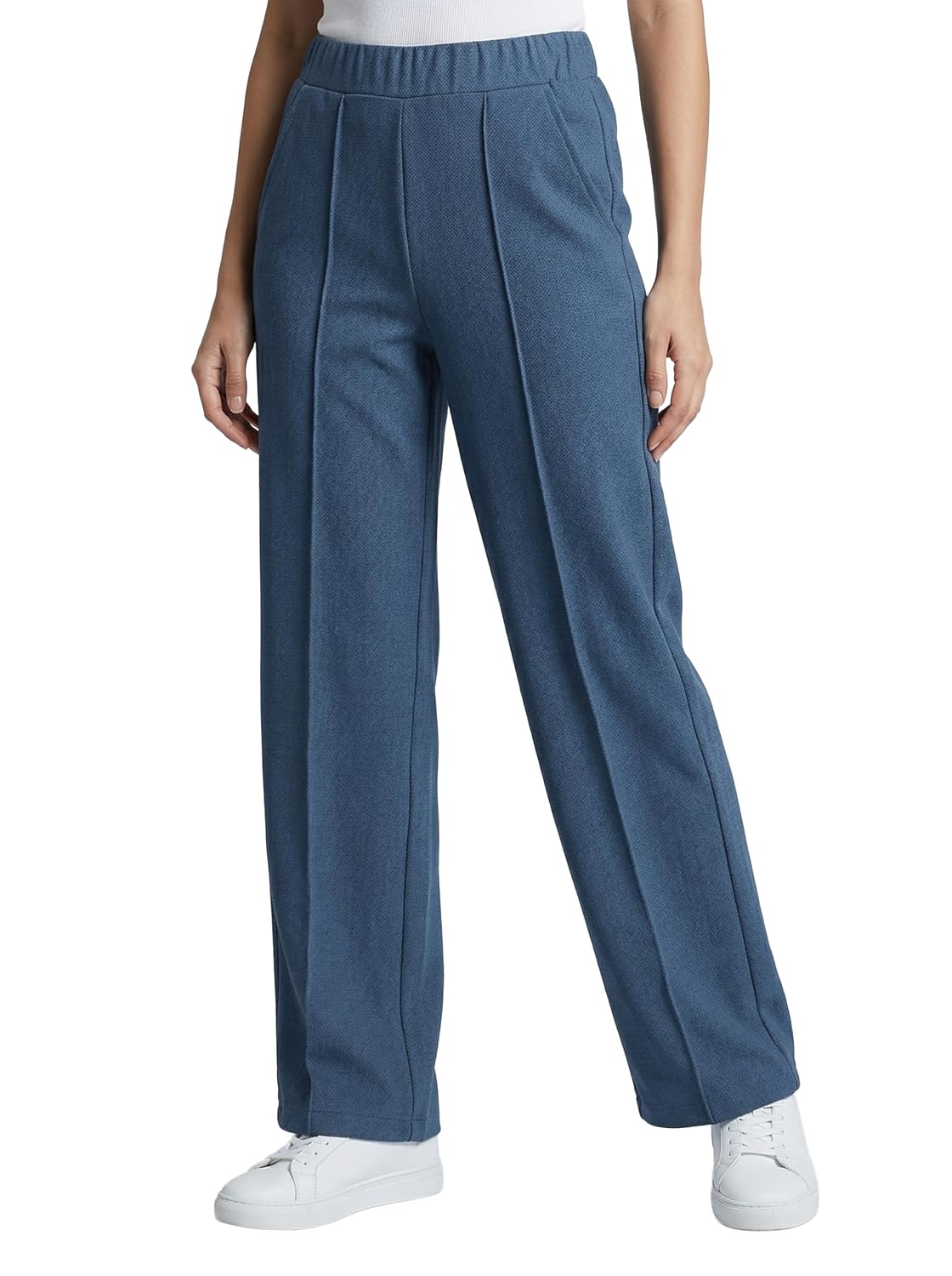 Women Mid Waist Straight Fit Pintuck Trousers with Side Pockets – Formal & Casual Wear (Knits_Pintuck) - Review, Price and Buying Guide
