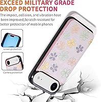 Vista 78 de UEEBAI Funda tipo cartera para iPhone 15 Pro Max con tarjetero, cubierta de cuero PU con soporte, bloqueo RFID, doble cierre magnético, relieve