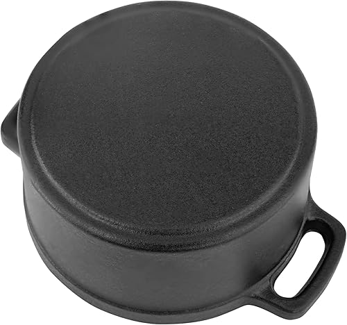 Miniatura 5 de Flavehc Mini Cocotte - Mini horno holandés de 8 onzas, 0.25 cuartos de galón, asador de ajo de hierro fundido para horno, ajo, confitado, ramequines