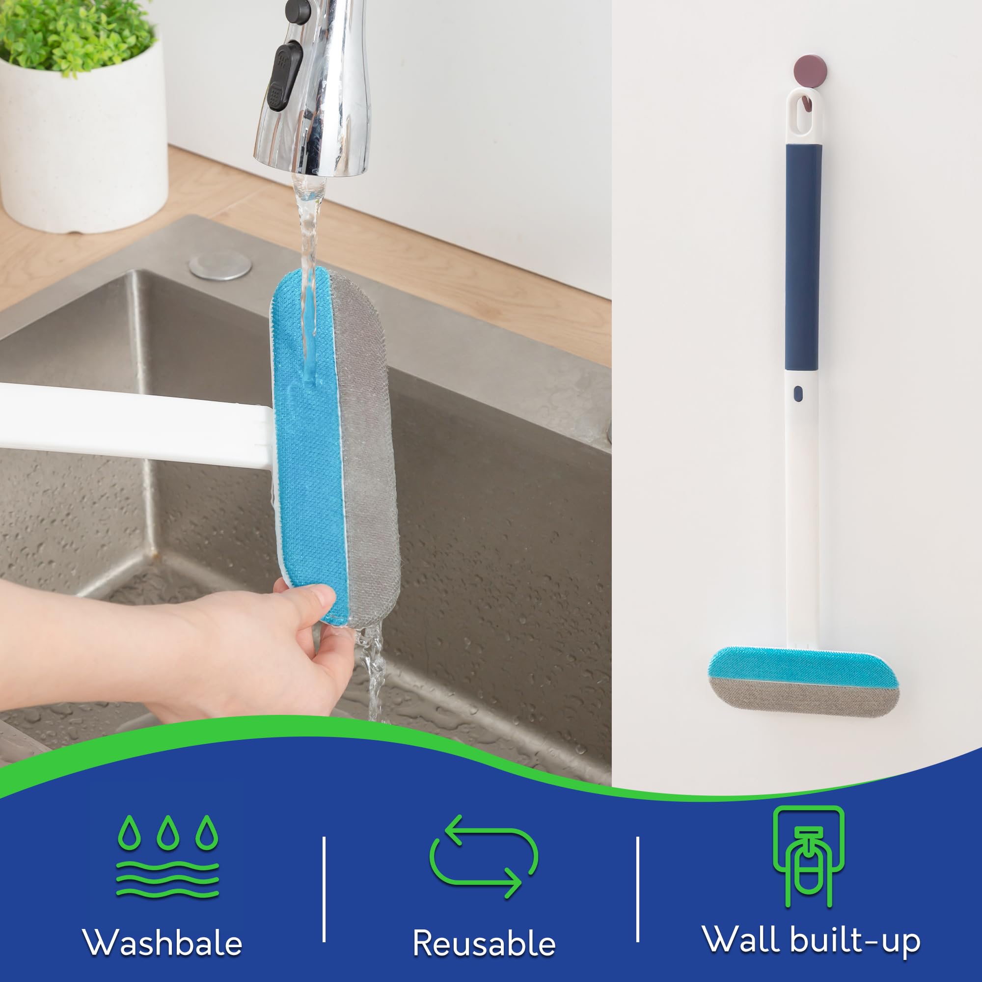 BOOMJOY Pet Hair Remover - Reusable Dog Cat Hair Remover Brush for Furniture, Couch, Carpet - Lint Remover for Pet - image 6