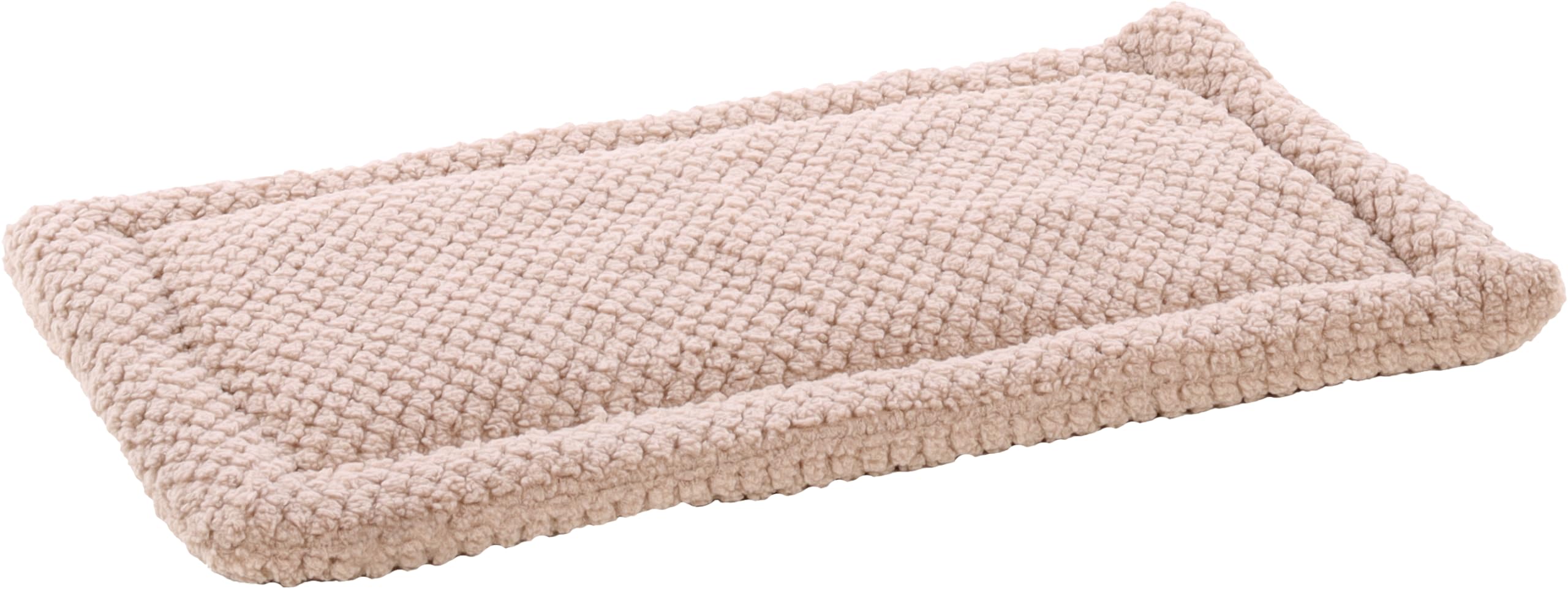 Flamingo Hundekissen Jacquard – Rechteckig, Taupe, 55.5x38.5x7 Cm – Waschbar, Rutschfester Boden – Für Drahtkäfige & Hundekörbe