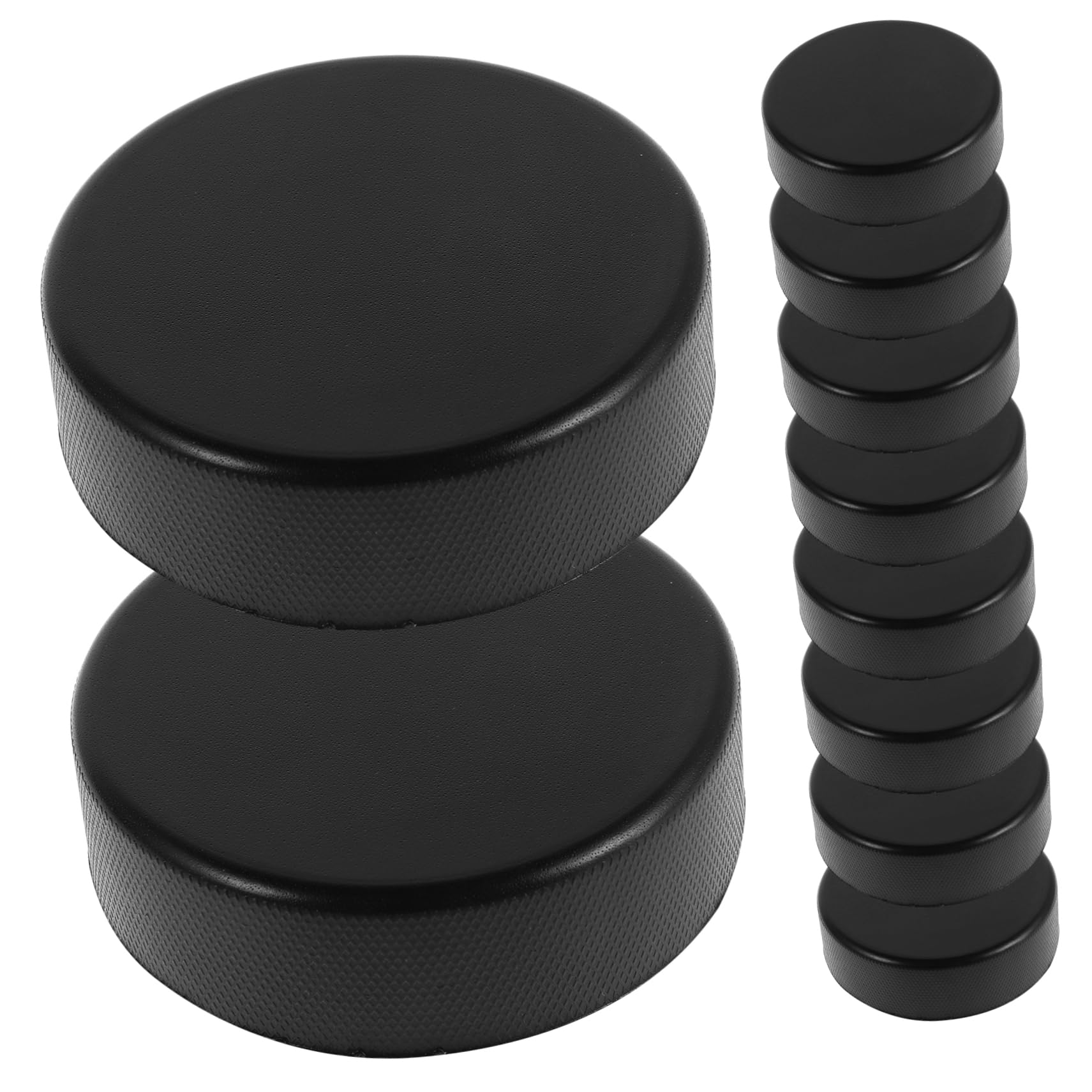 Hemobllo Palets de Hockey D’entraînement 20 Pièces en PU, Noirs pour Table