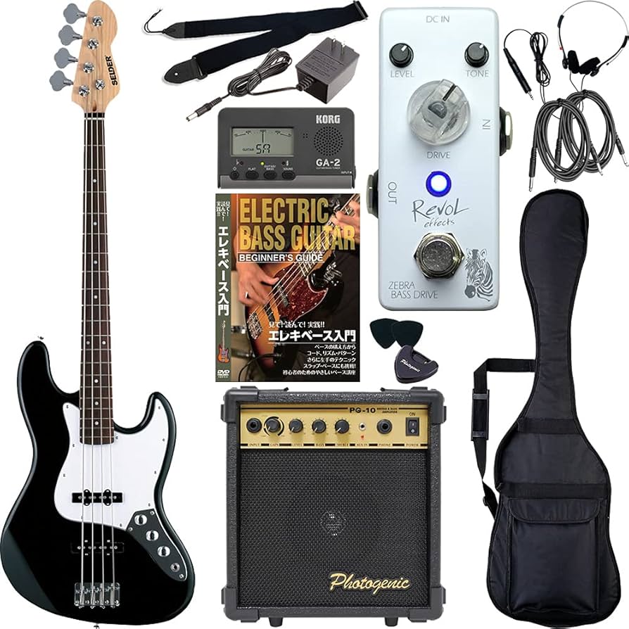 SELDER エレキベース　ジャズベースタイプ　【ケース付き】 美品SELDERジャズベースタイプエレキベースレッド