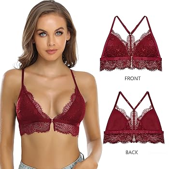 Amazon.com: SHEKINI Lace Bralettes for Women Front Closure