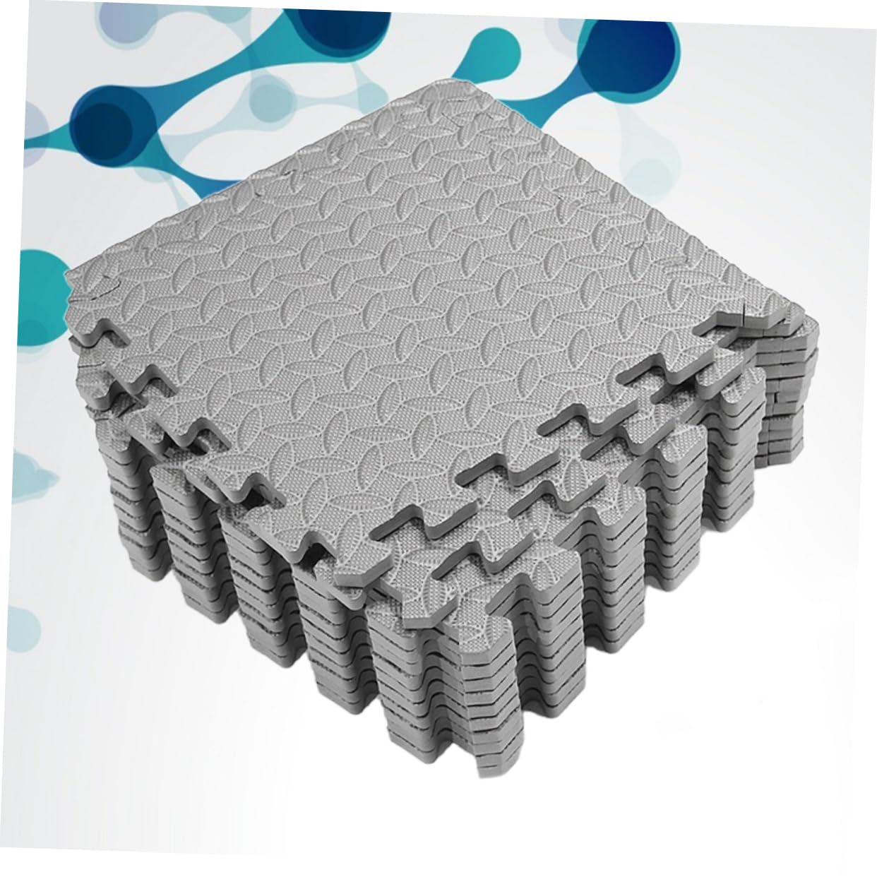 TOYANDONA Alfombra Colchonetas De Espuma para Ejercicios Baldosas De Espuma Entrelazadas Colchoneta De Gimnasia Esteras De Espuma Entrelazadas Piso De Espuma Grey