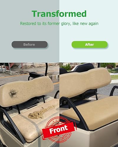 Miniatura 4 de Cojín inferior de asiento delantero para Club Car DS 2000.5-up, cojín de asiento delantero de carrito de golf, color marrón, cojín de repuesto