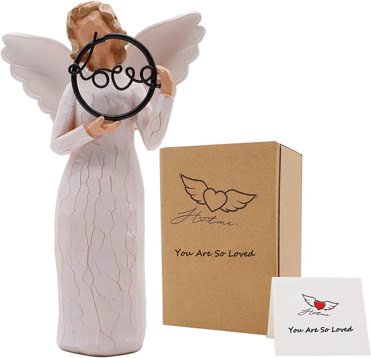 Amazon.de: Schutzengel Figur Engel Figur Handgeschnitzte Angel Betende